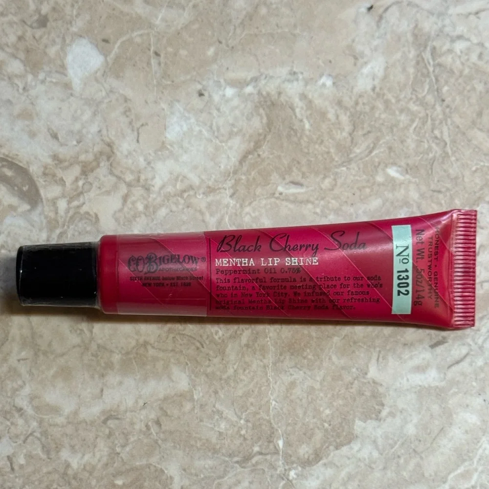 CO Bigelow Black Cherry Soda Mentha Lip Shine Gloss 1302 Peppermint New Sealed